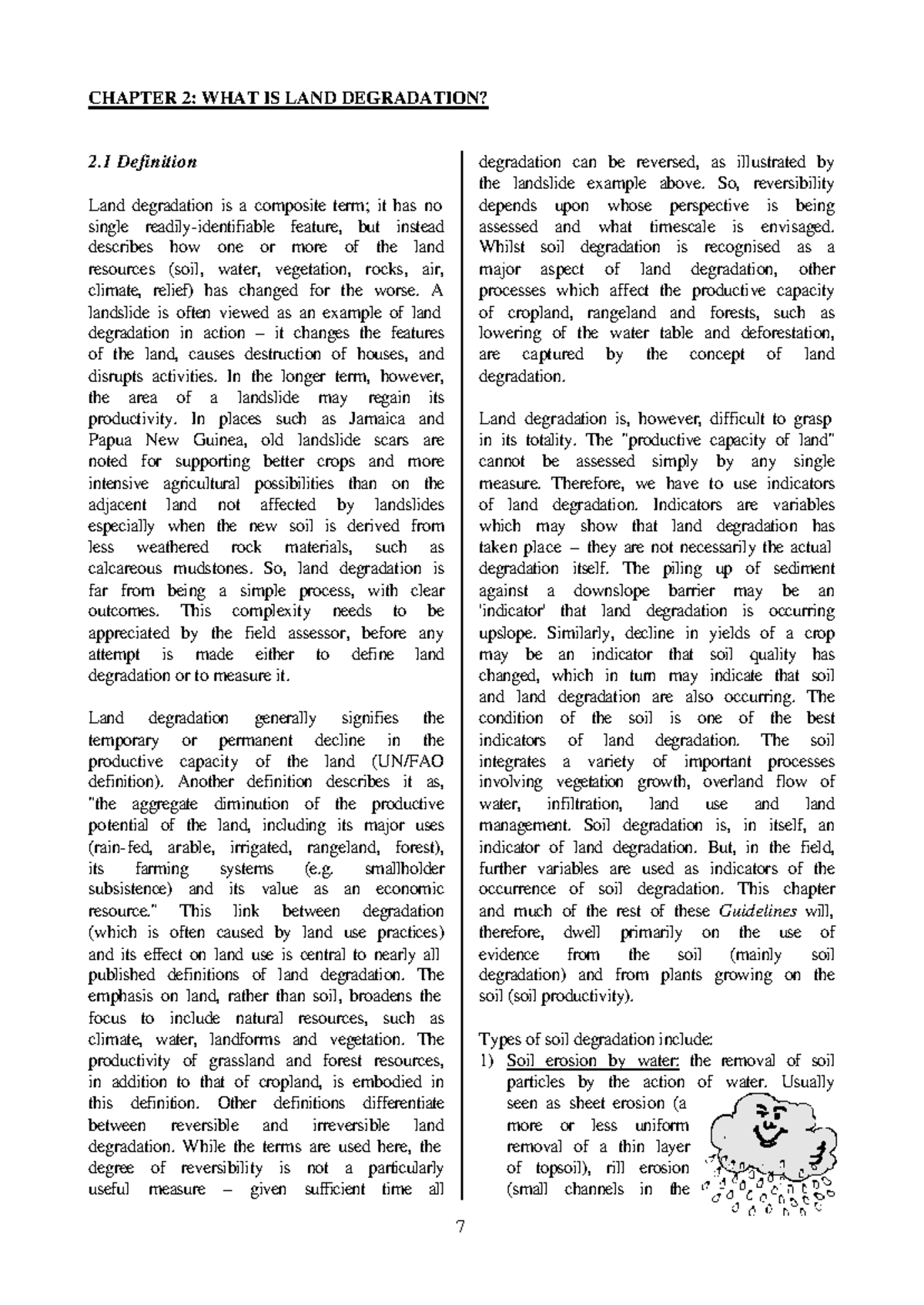 CHAPTER 2: UNDERSTANDING LAND DEGRADATION AND ITS IMPACTS - Studocu