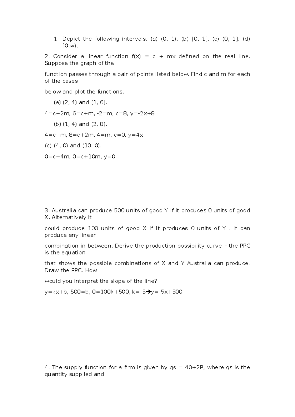ECON 101: Week 2 Tutorial Questions - Homework Answers - Studocu