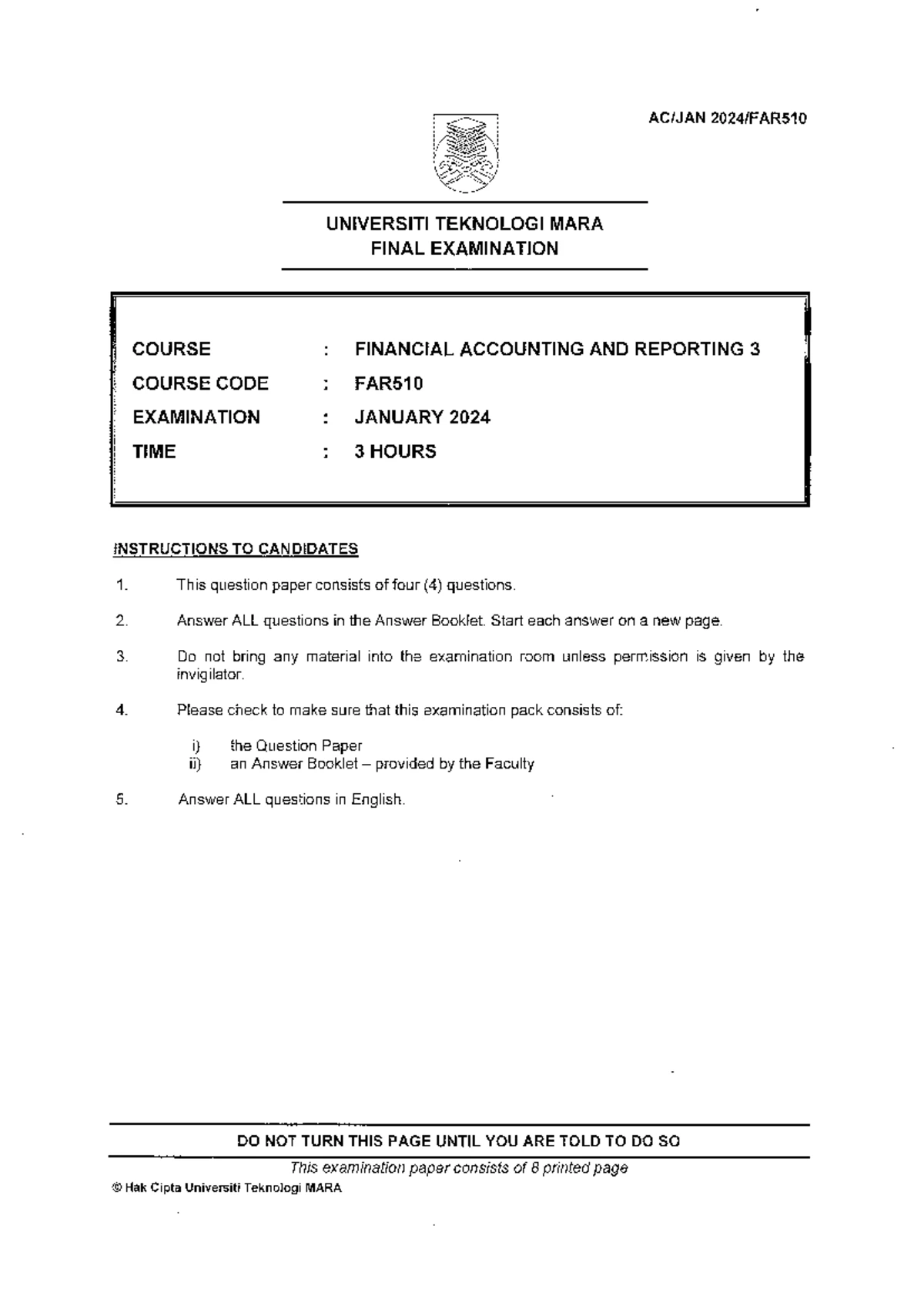 FE FAR270 Final Exam July 2023 - Financial Accounting 4 Questions - Studocu
