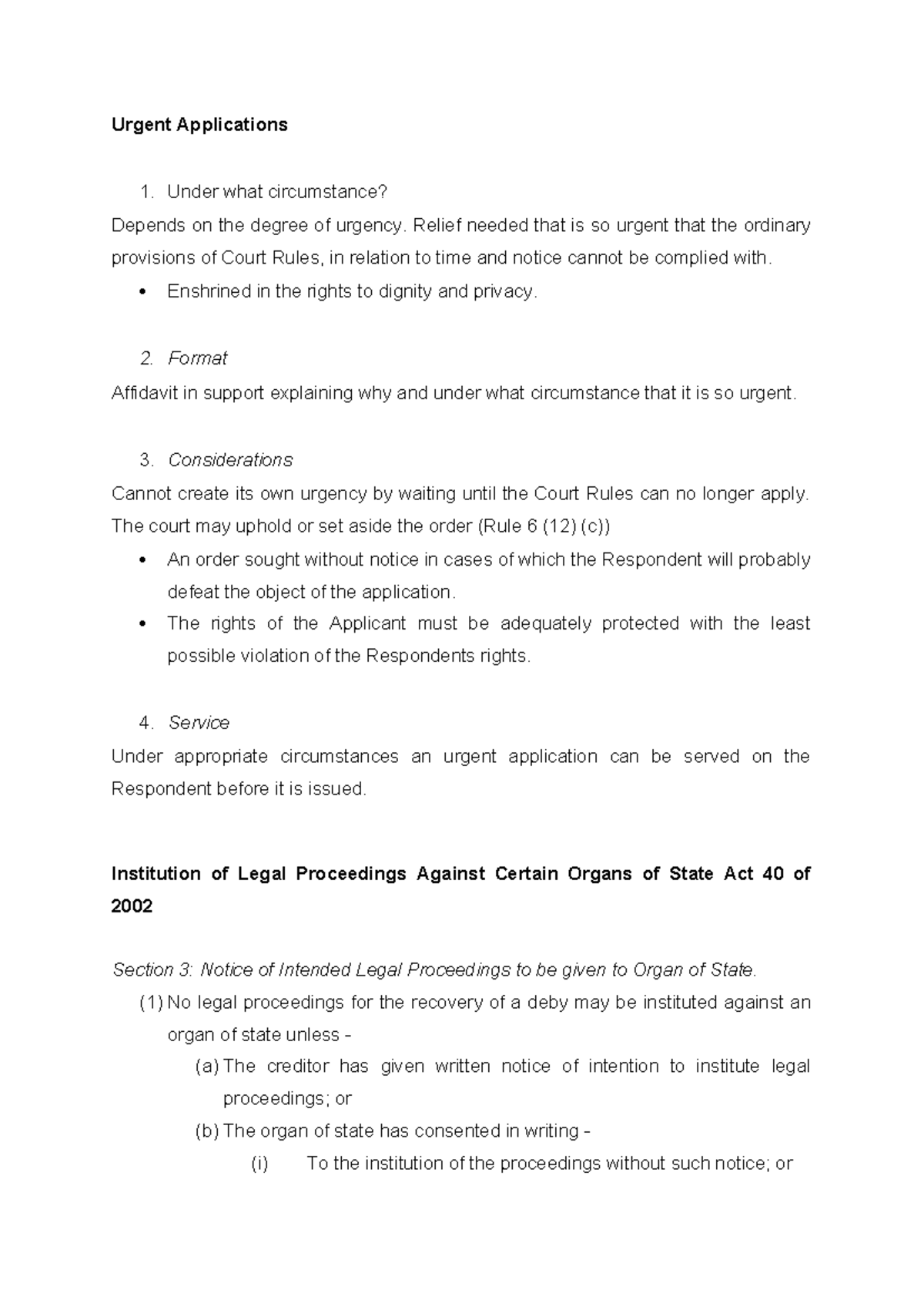 Urgent Applications in High Court: Key Considerations and Procedures ...