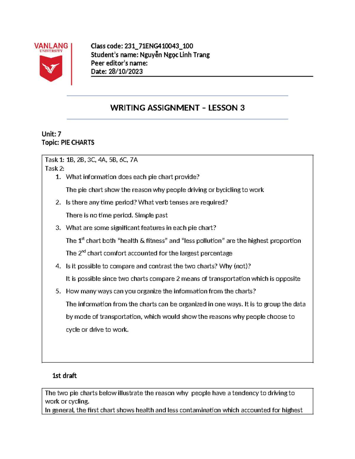 Template Writing assignment - Class code: 231_71ENG410043_ Student’s ...