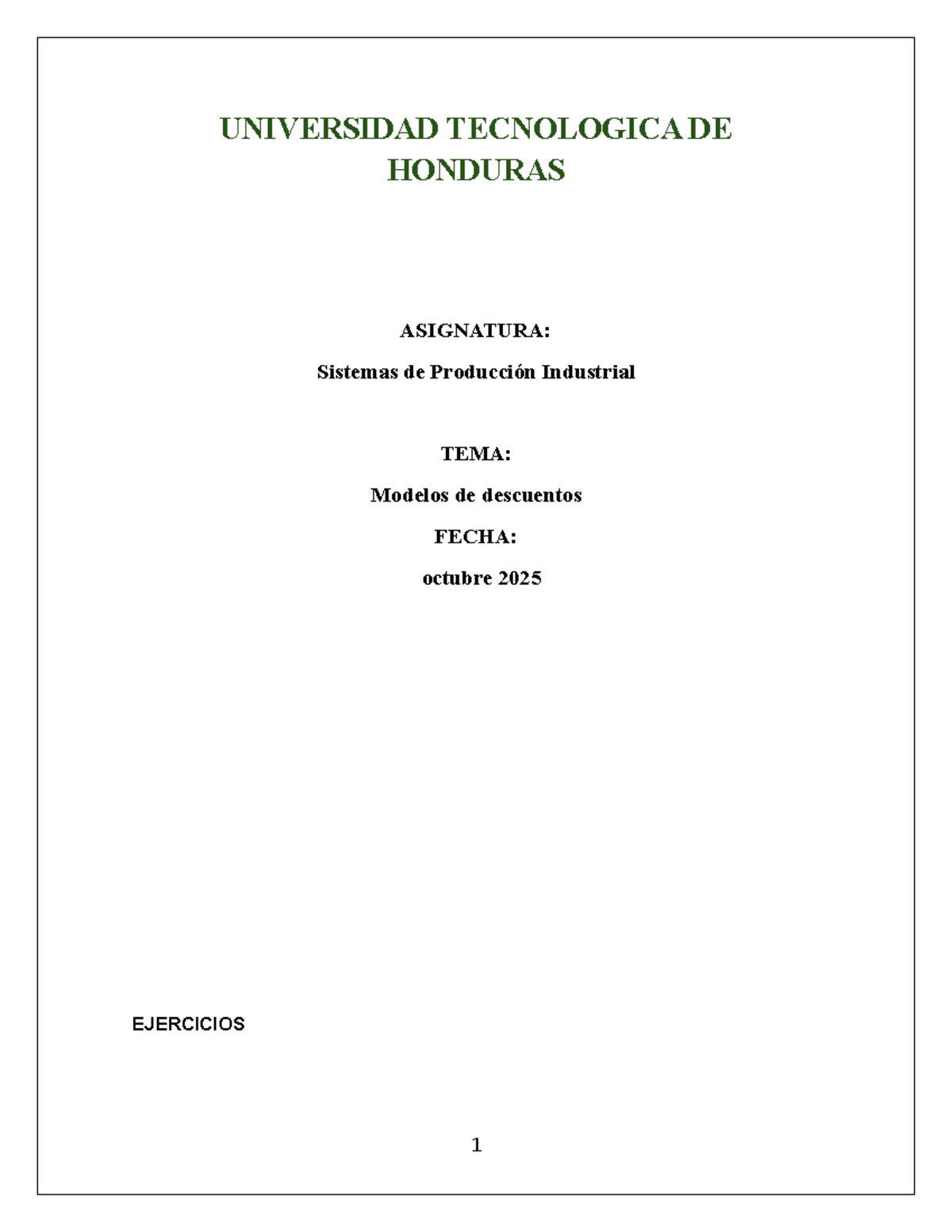 Tarea: Modelos de Descuento en Sistemas de Producción Industrial (SP ...
