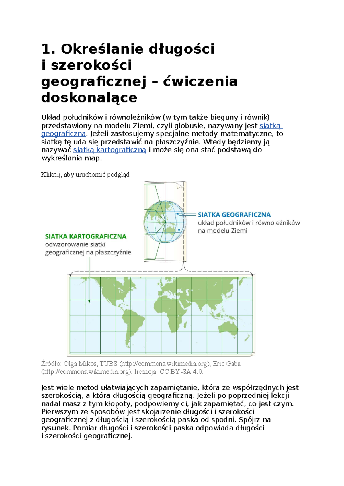  wiczenia Z Geografi D ugo I Szeroko Geograficzna TUBS Studocu