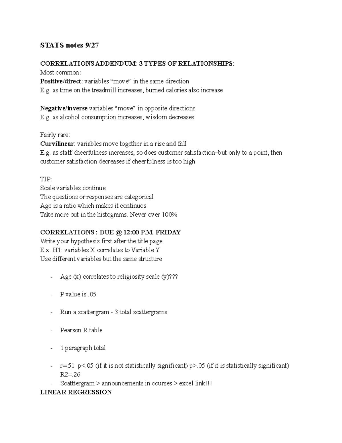 Stats- Chapter 3 continued - STATS notes 9/ CORRELATIONS ADDENDUM: 3 ...