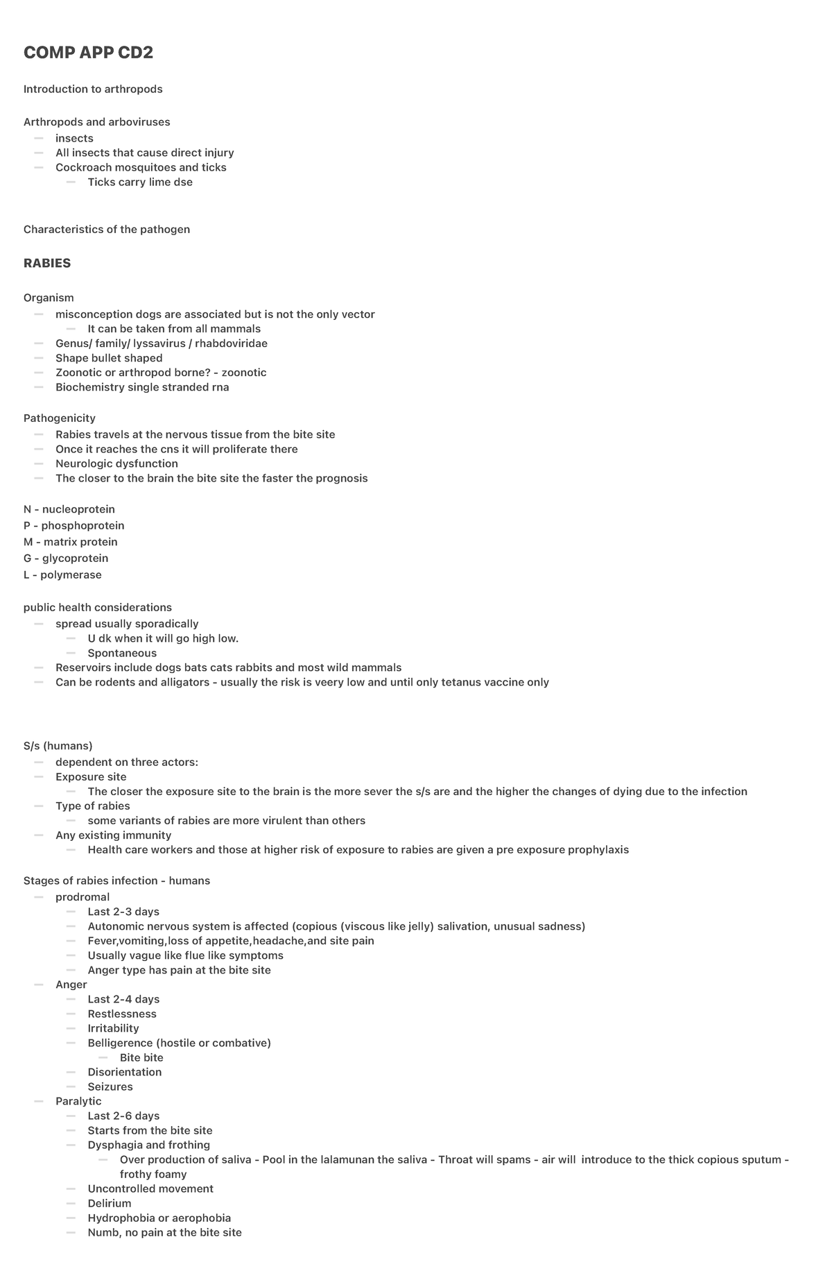 COMP APP CD2 - communicable diseases notes