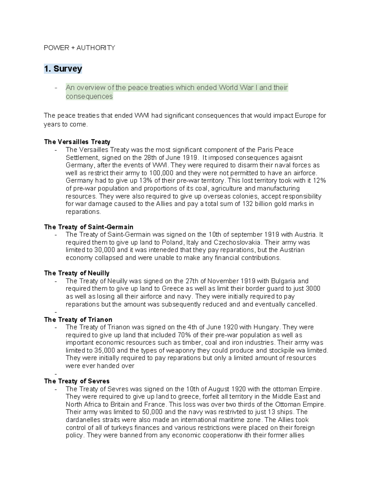 Power AND Authority - POWER + AUTHORITY 1. Survey - An overview of the ...
