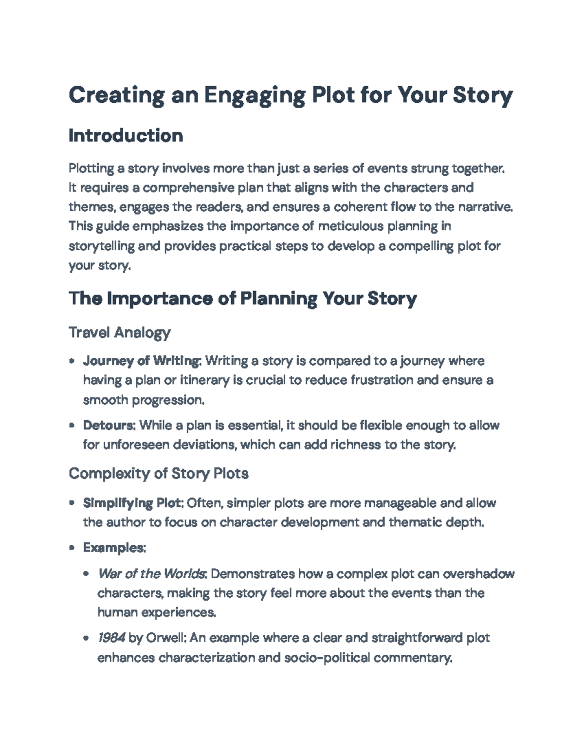 Creating an Engaging Plot: A Comprehensive Guide to Storytelling ...