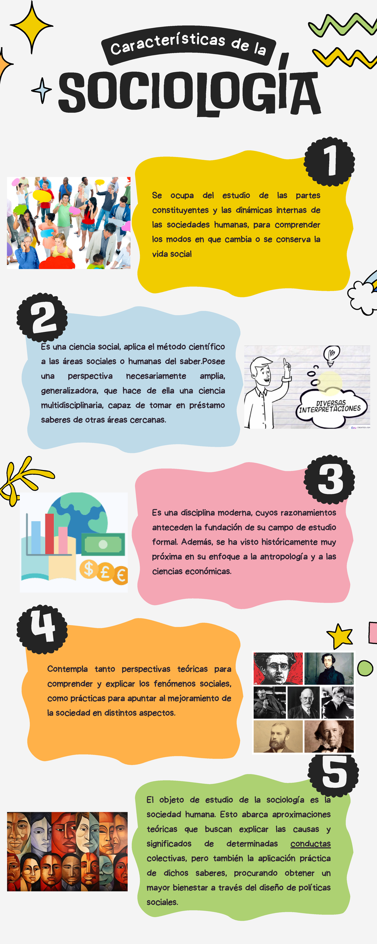 Características de la sociología: Estudio y aplicación social - Studocu