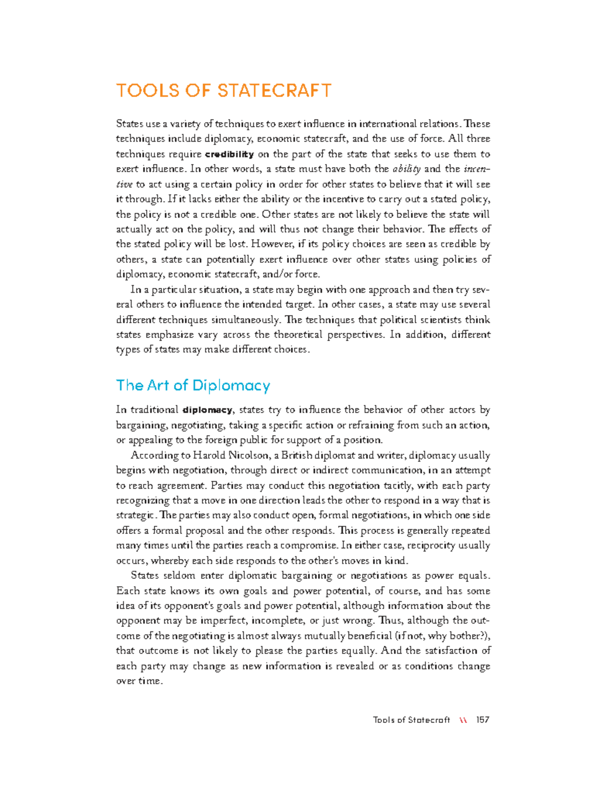 Essentials of International Relations: Tools of Statecraft Overview ...