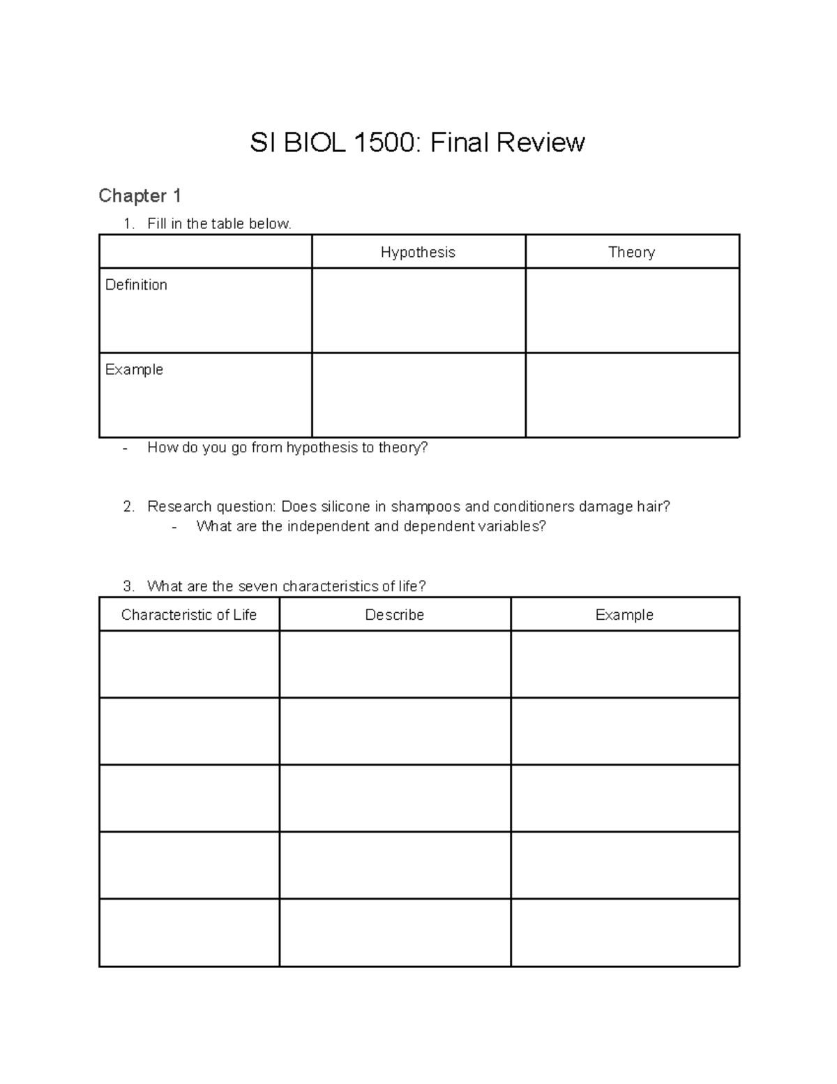F24 Student BIOL 1500 SI Cumulative Final Review-2 - SI BIOL 1500 ...