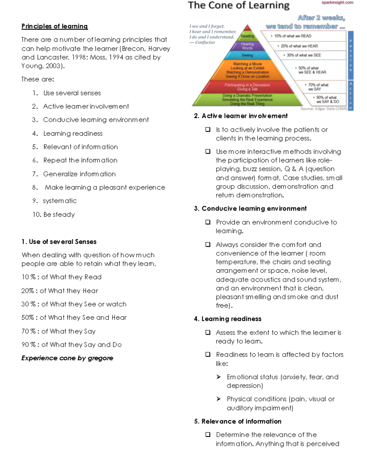 Principles of Learning: Key Concepts and Strategies for Effective ...