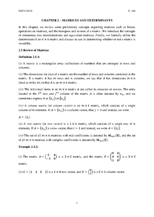 MATH 2410 Chapter 3 - Notes - Chapter 3 Vector Spaces In this chapter ...
