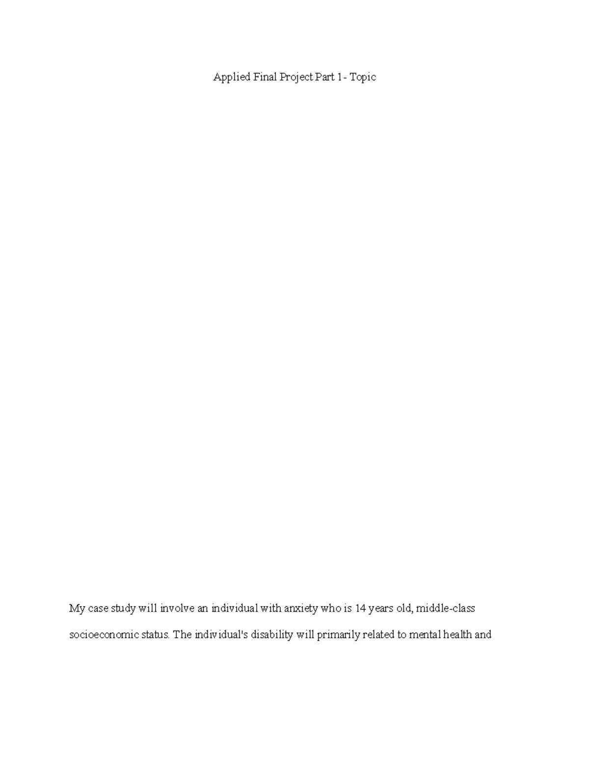Applied Final Project - (Walsh, Furey,& Malhi,2021)The following case ...