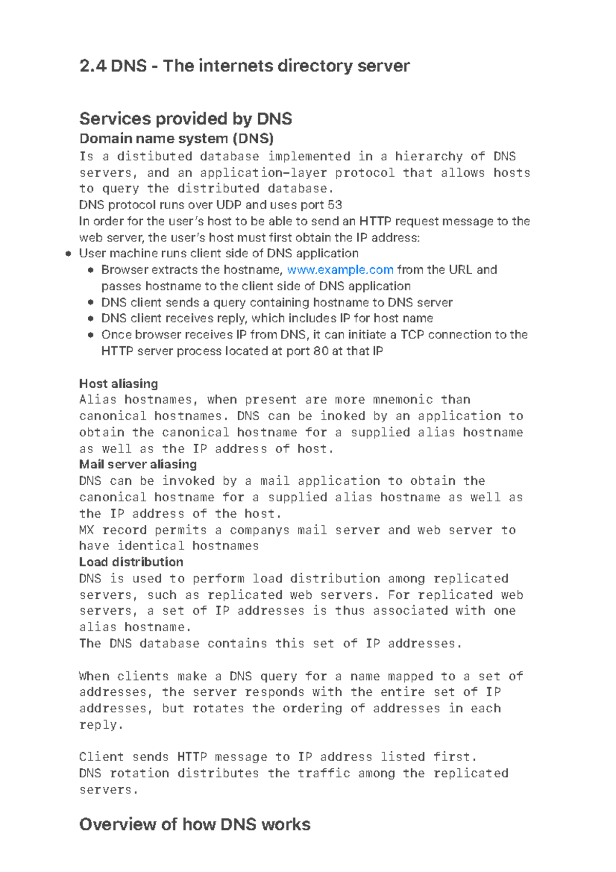 2.4 DNS - Understanding the Internet's Directory Services - Studocu