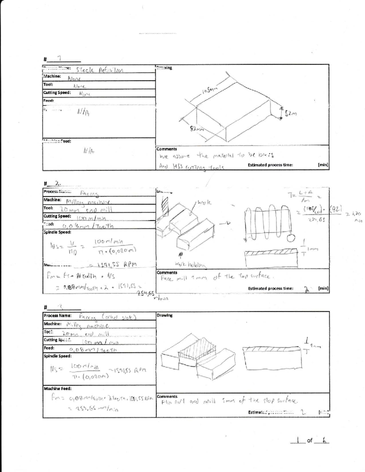 MIAE312 Project - Final Assignment on Milling Processes and Tools - Studocu