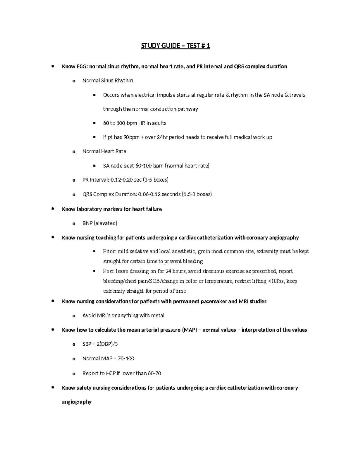 MSII EXAM 1 Study Guide - Comprehensive Final Exam Notes - Studocu