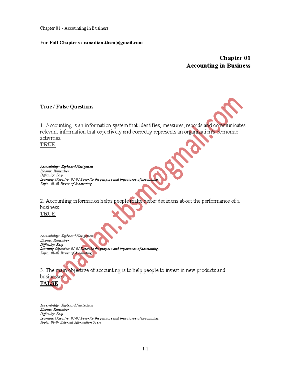 Test Bank & Solutions: Fundamental Accounting Principles 16e - Studocu