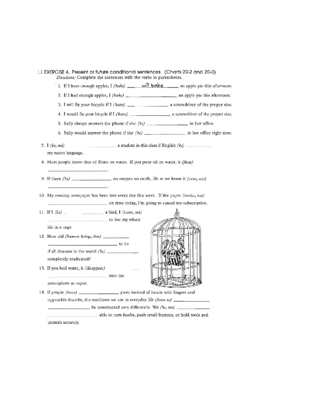 EXERCISE 4: Present & Future Conditional Sentences Practice - Studocu