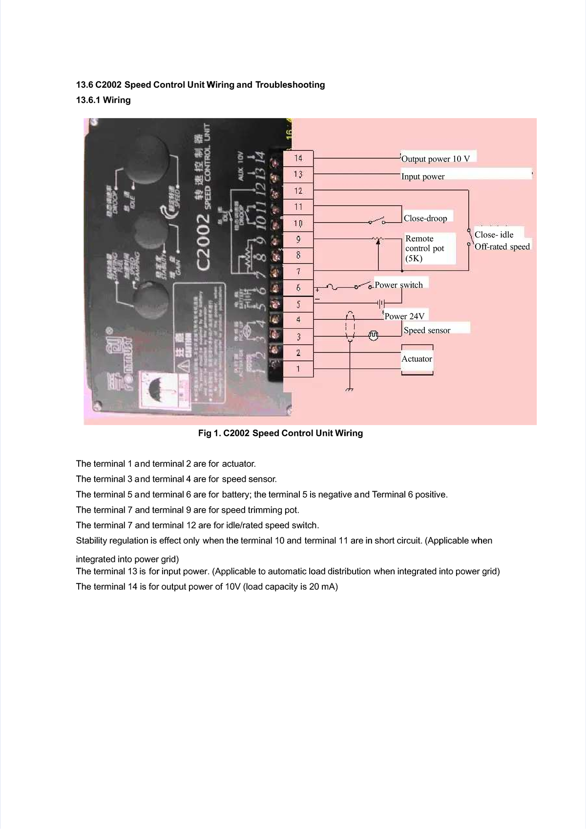 C2002 Speed Control Unit Wiring & Troubleshooting Guide Document - Studocu