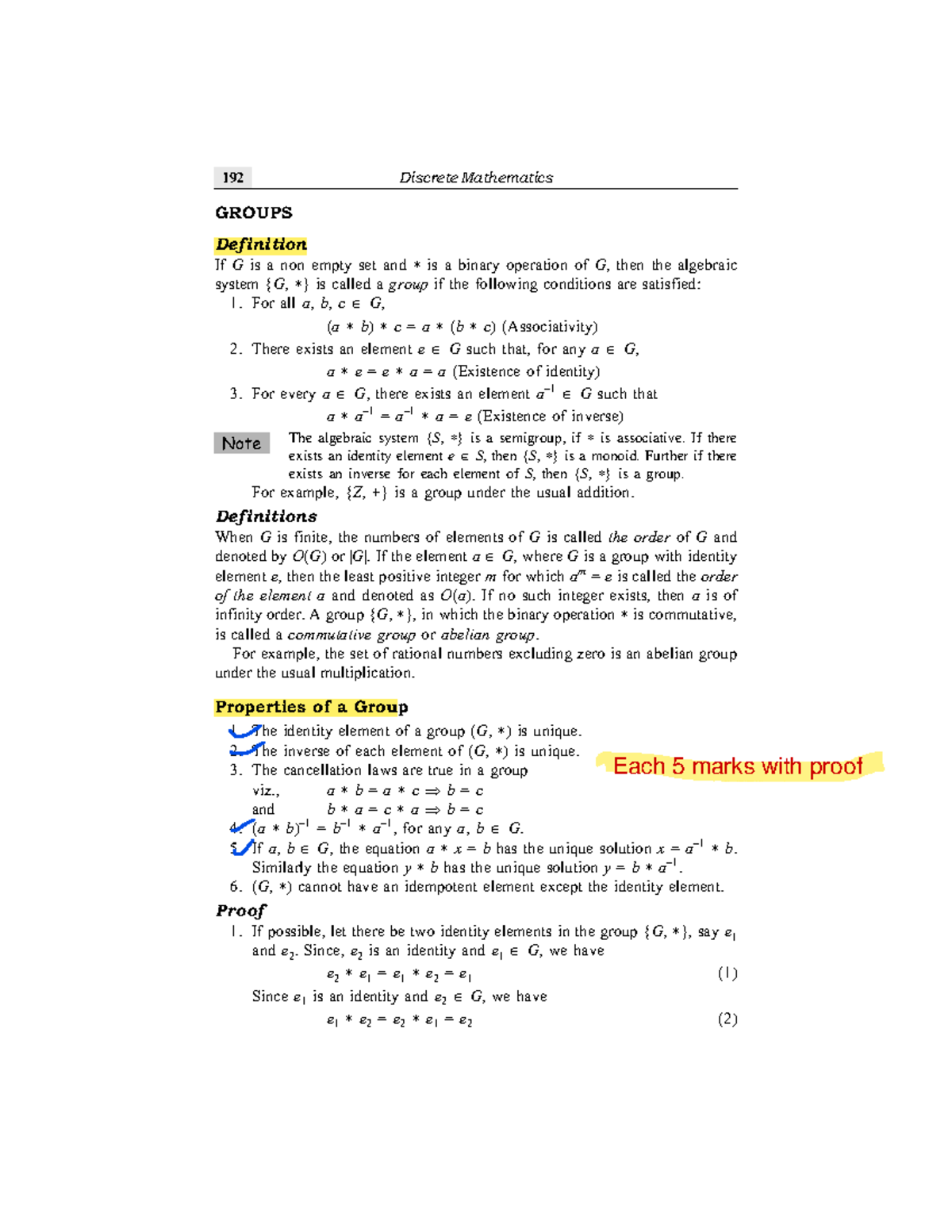 Discrete Mathematics 192: Understanding Groups and Their Properties ...
