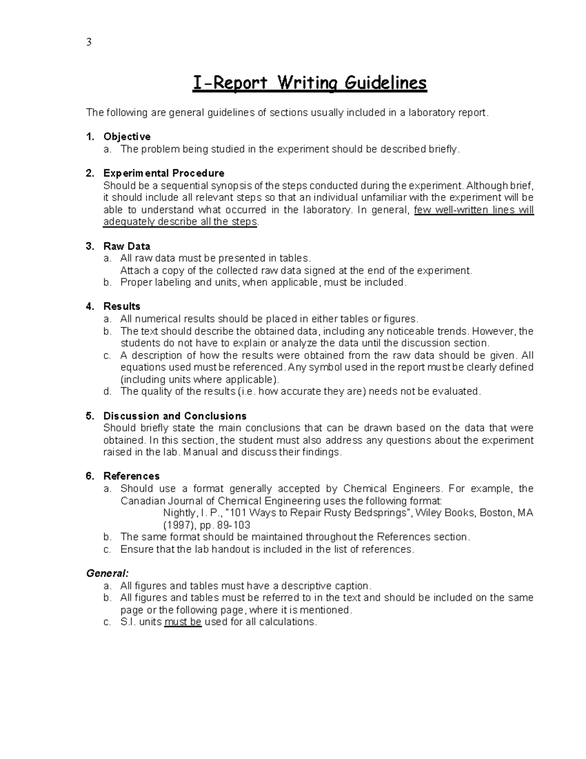 LAB W26: Writing Guidelines for Laboratory Reports and Fluidization ...