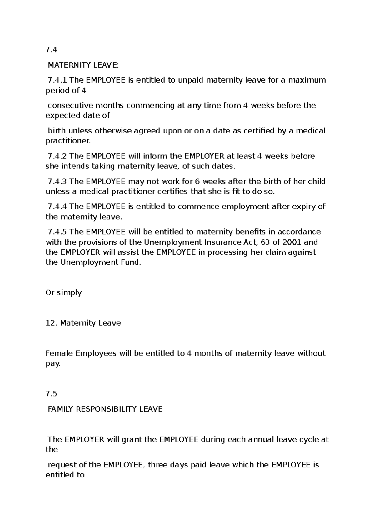 Disciplinary Code & Guidelines for Employment Contracts - Studocu