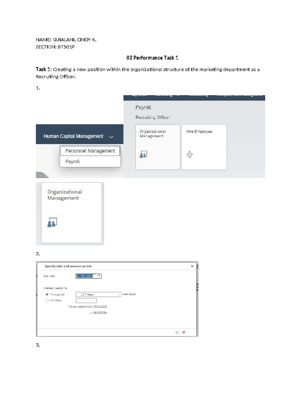Guialani-02 Performance Task 1 - Information Technology - NAME ...