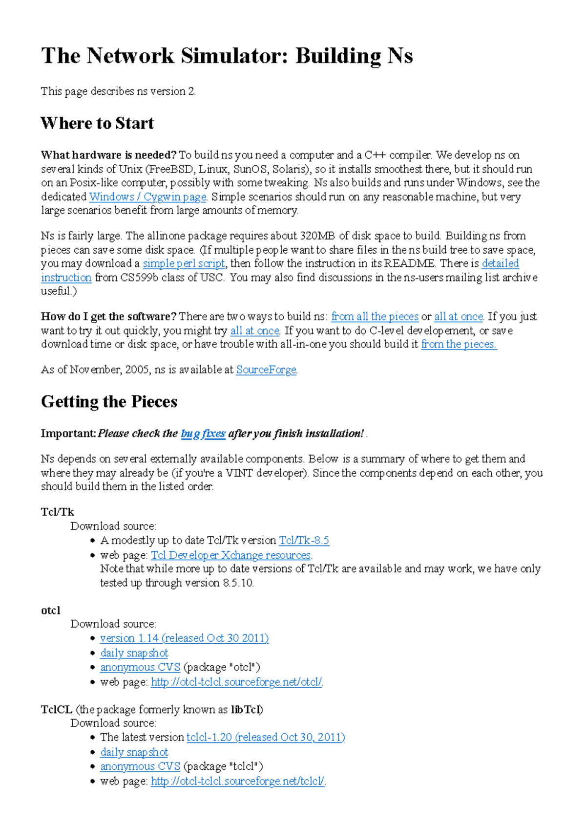 The Network Simulator ns-2 Building Ns version 2 - The Network ...