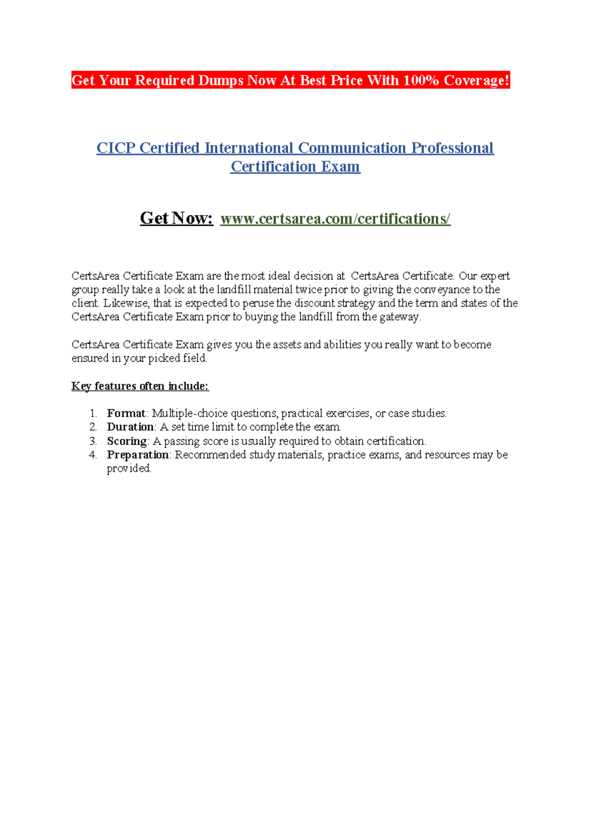 CICP Certified International Communication Professional Certification ...