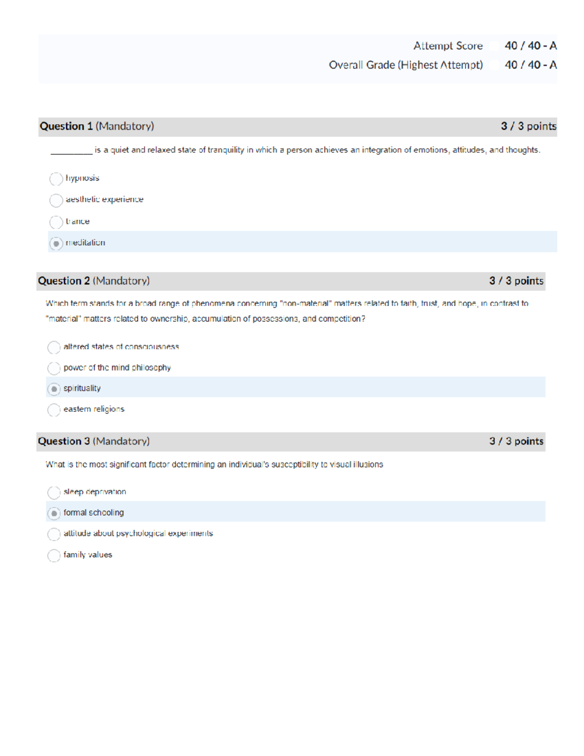 Psy 324 Module 4 Quiz - Questions on Chapters 4, 5, and 10 Insights ...