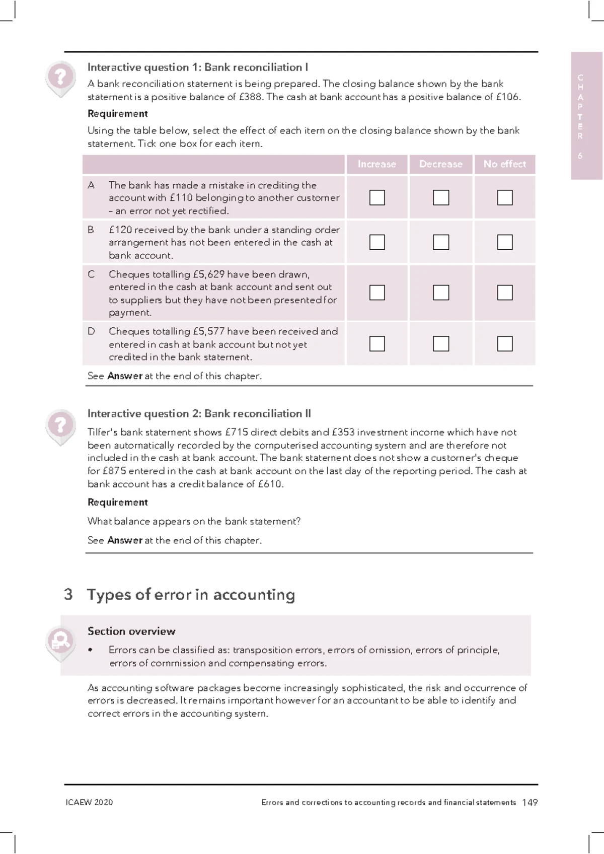 Theory of Errors - Preparing a Trial Balance (ACCA Study Guide) - Studocu