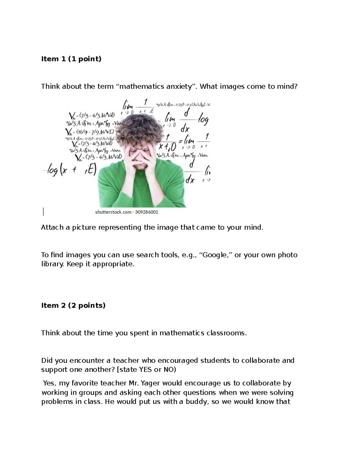 Psych- Math Anxiety: Exploring Collaborative Learning Strategies - Studocu
