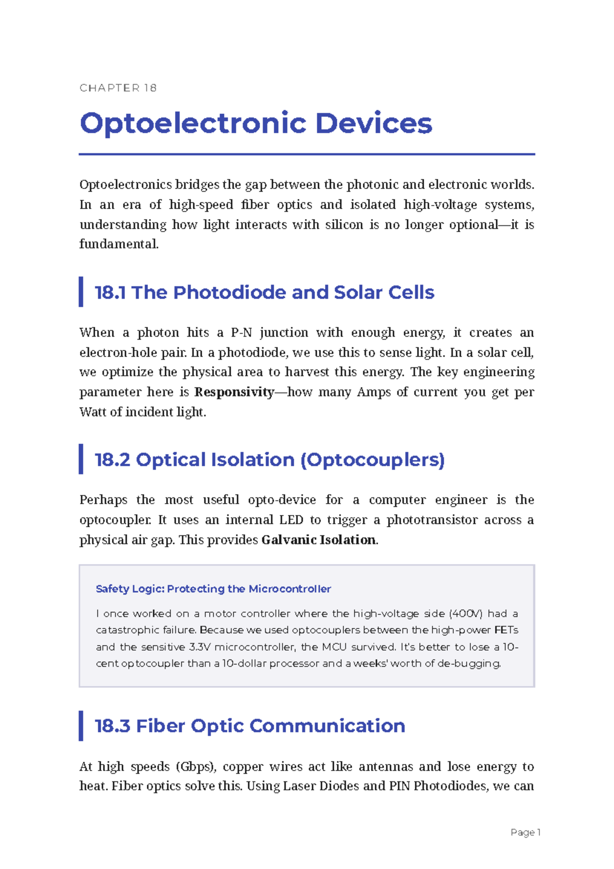 Chapter 18: Optoelectronic Devices Overview (Gf27x2hs) - Studocu