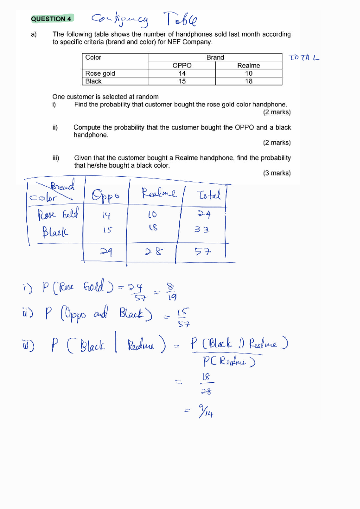 STA 116 Probability Notes: Handphone Sales Analysis - Studocu