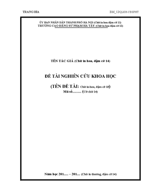 [Solved] c im ca phng php dy hc truyn thng - Giao tiếp sư phạm - Studocu