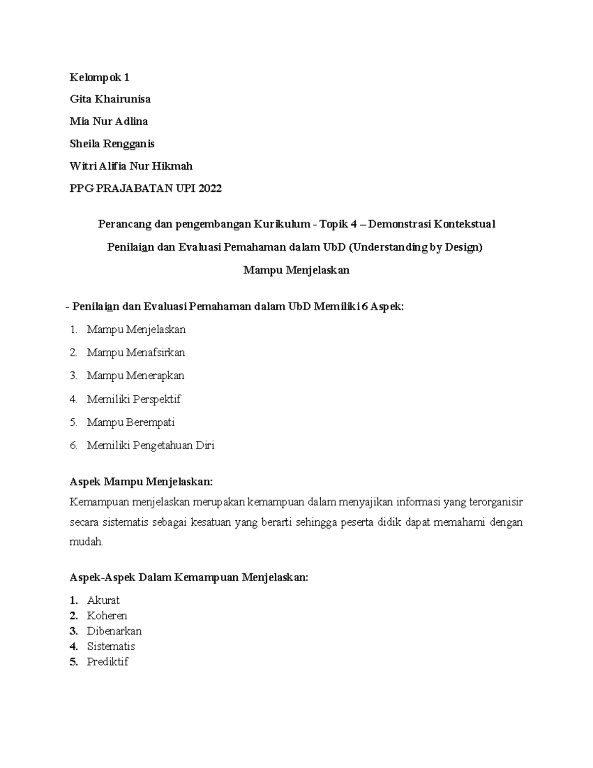 Kurikulum PPG UPI 2022: Topik 4 - Demonstrasi Kontekstual dan Penilaian ...