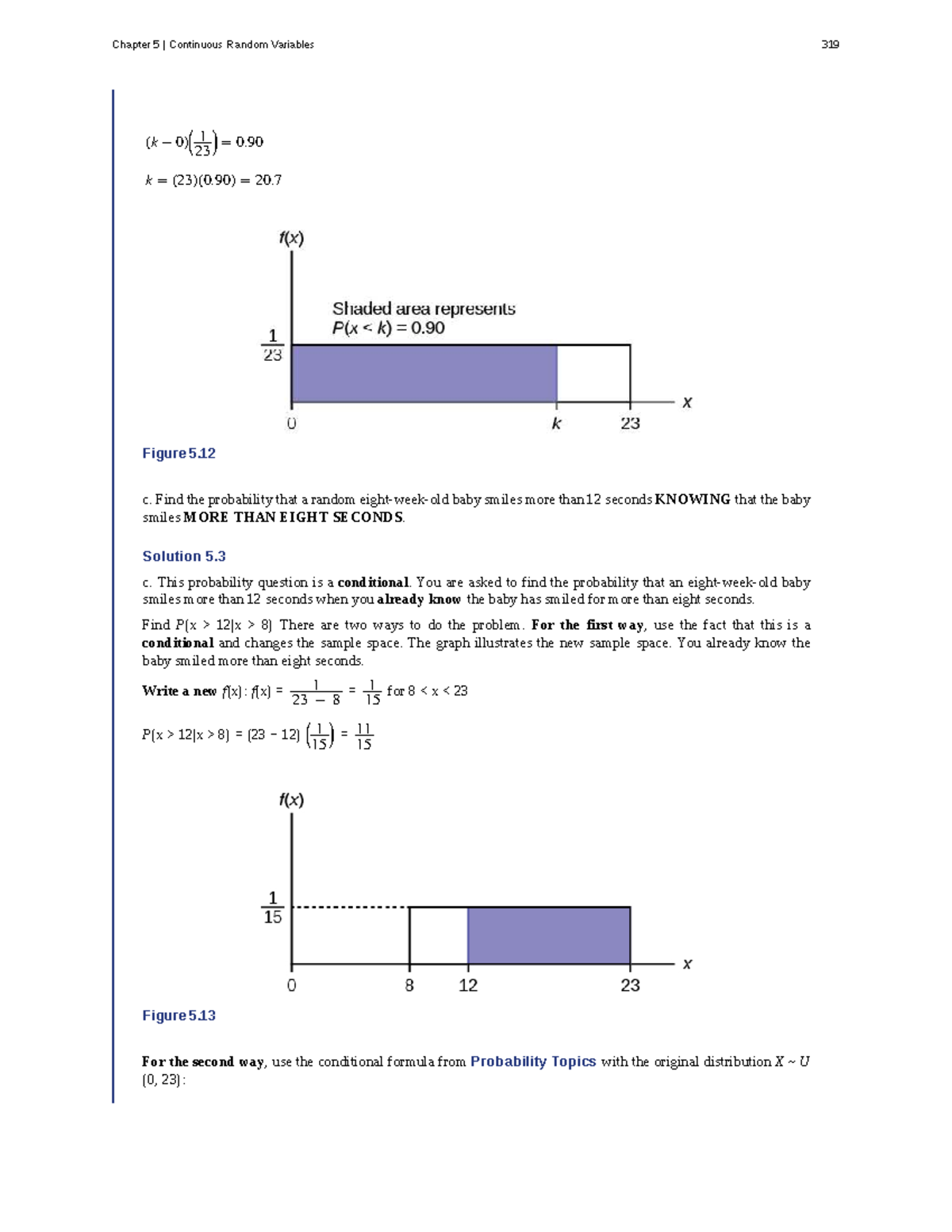 Chapter 5: Continuous Random Variables - Conditional Probability ...