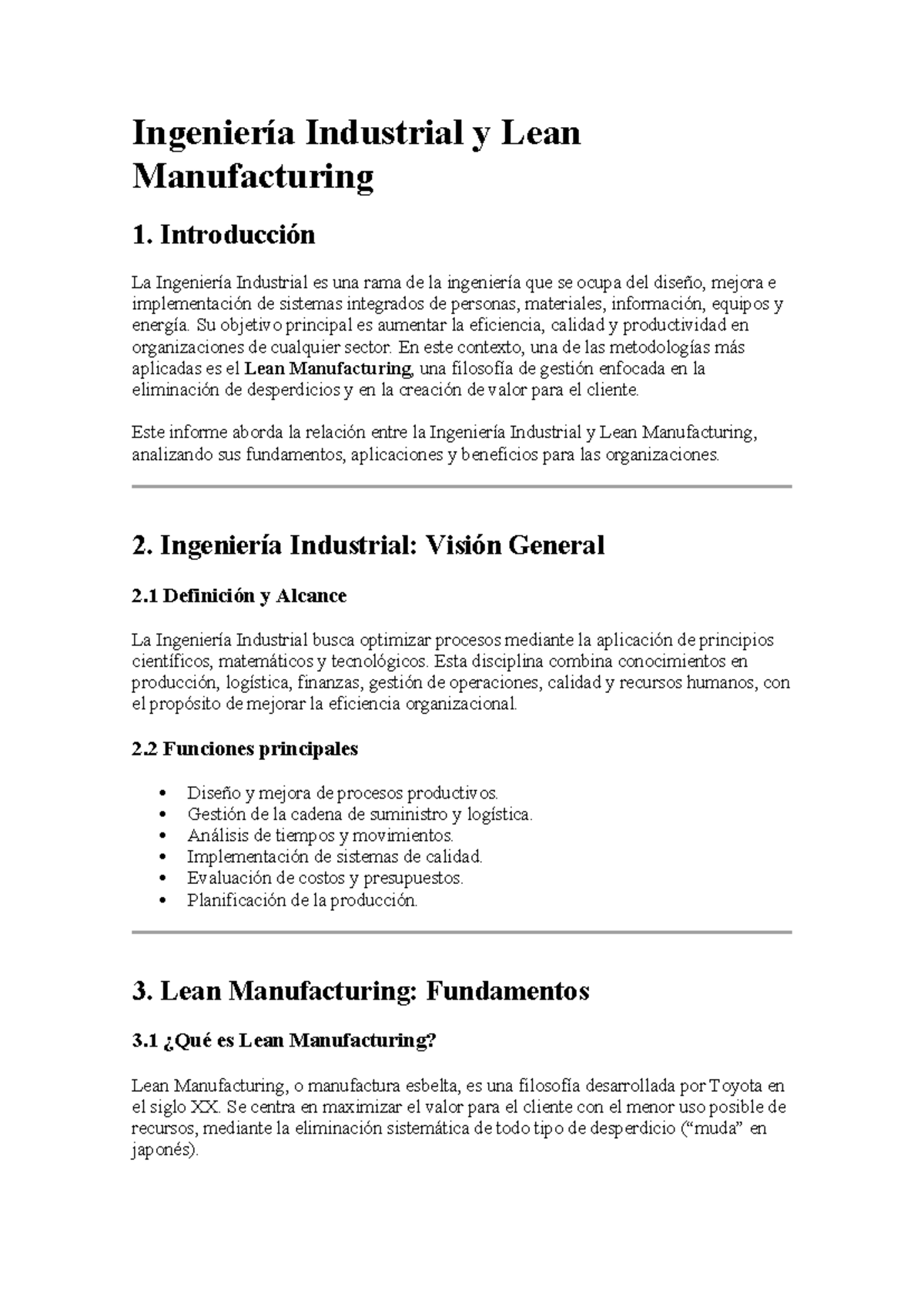 Ingeniería Industrial y Lean Manufacturing: Fundamentos y Aplicaciones ...