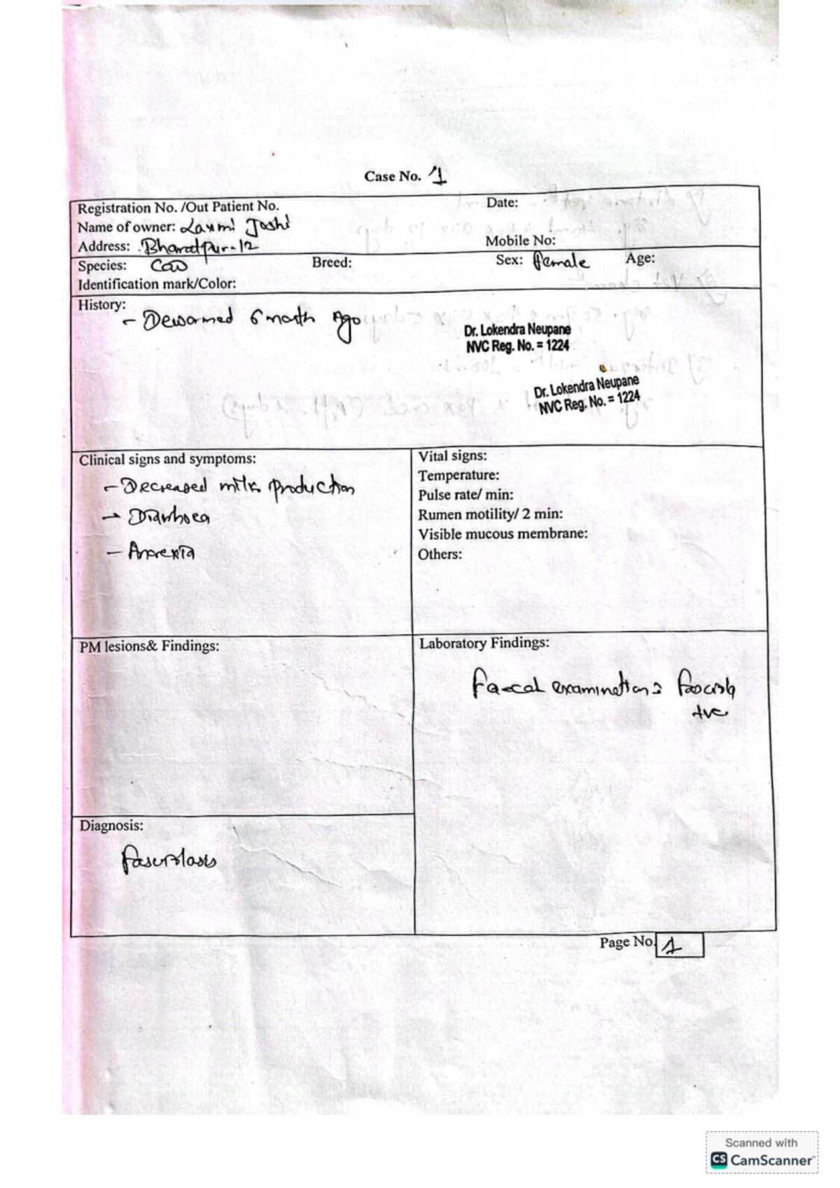 Case Study: Veterinary Patient Records and Treatments (NVC 1224) - Studocu