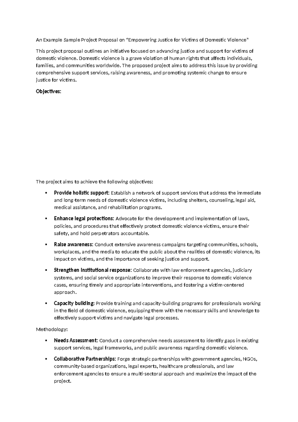 Empowering Justice for DV Victims: A Social Work Project Proposal - Studocu