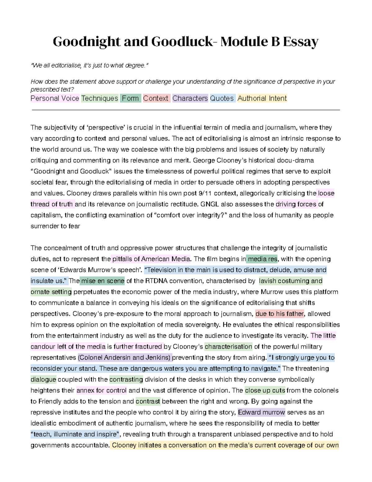 Oojoo Hah - Module B Essay: The Significance of Perspective in Media ...