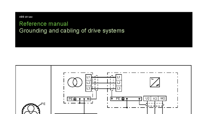 ABB Drives Grounding and Cabling Reference Manual L2 L3 PE - Studocu