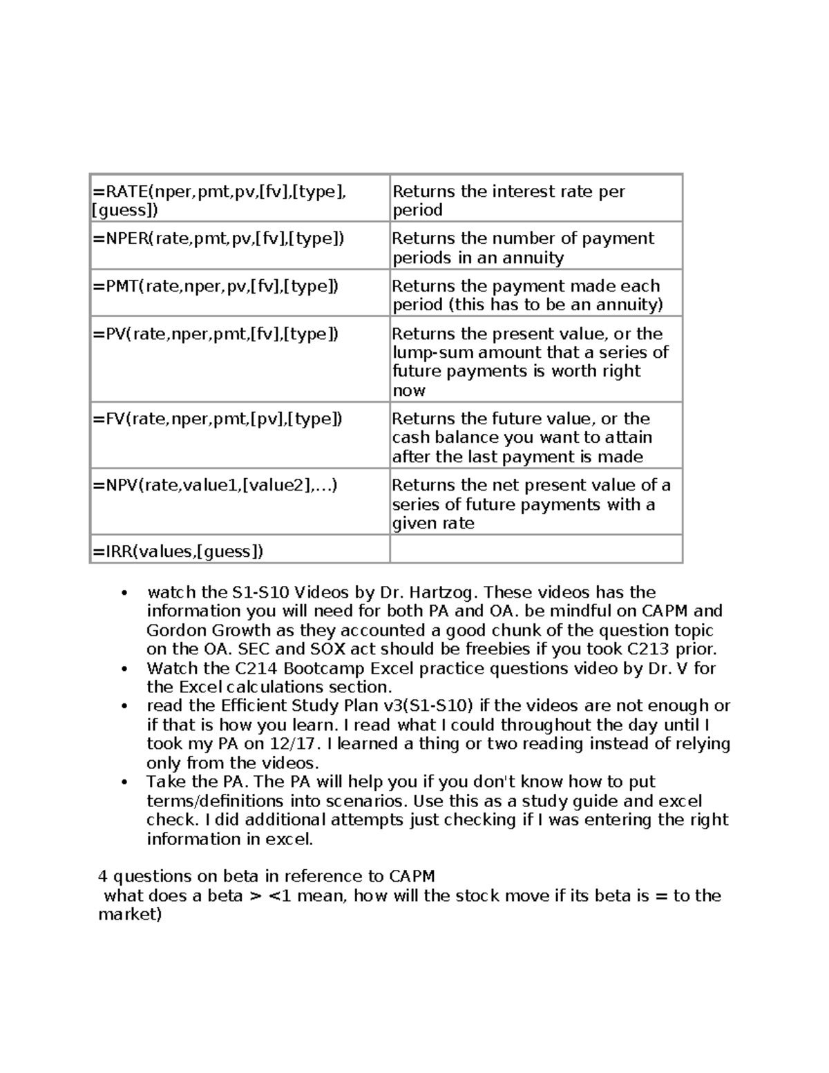 C214 - Study Guide for PA & OA: Key Concepts and Exam Tips - Studocu