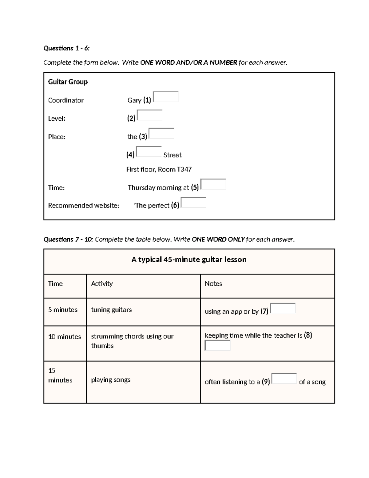 Listening 19 - Test 2 - Questions and Answers Guide - Studocu