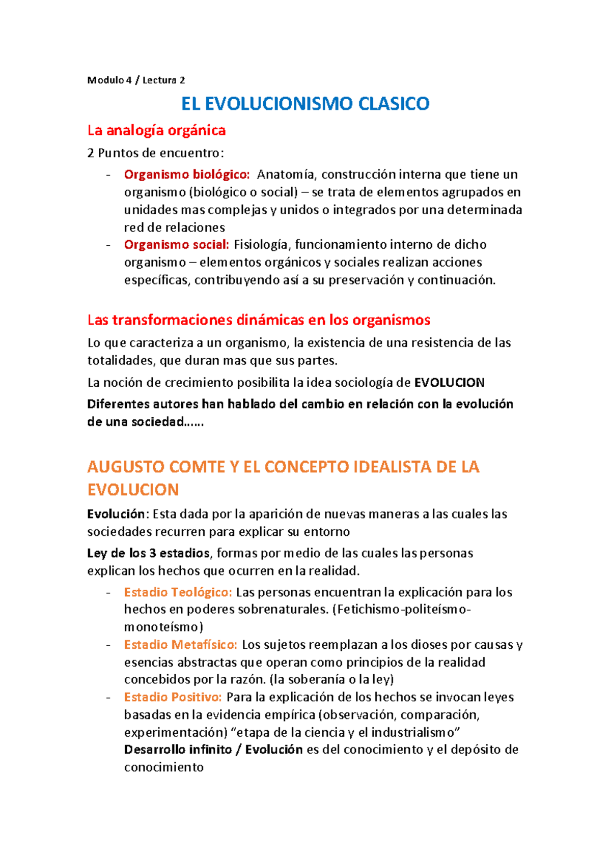 Sociologia General resumen modulo 4 - Warning: TT: undefined function ...
