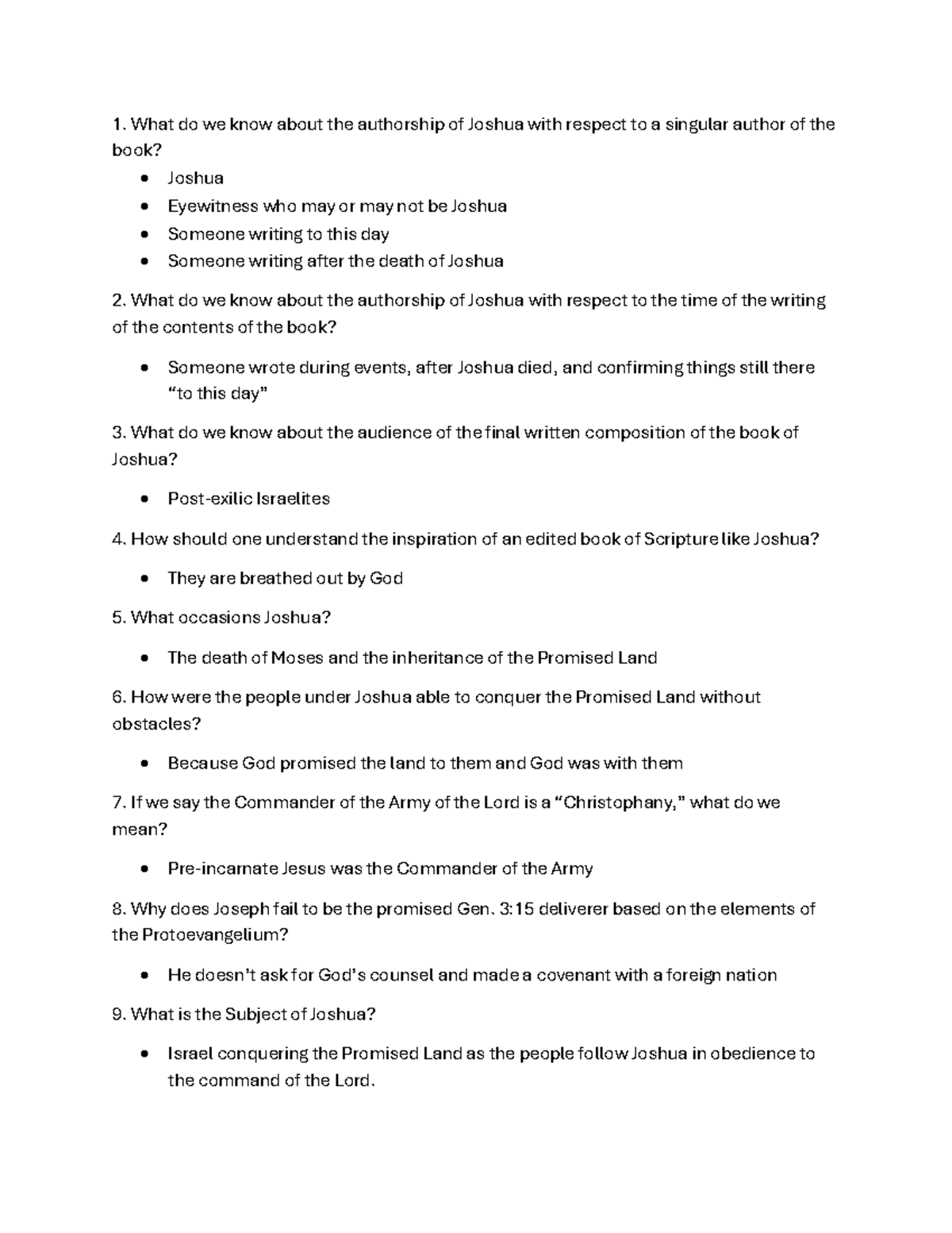 Comprehensive Study Notes on OT Themes & Contexts (OT 101) - Studocu