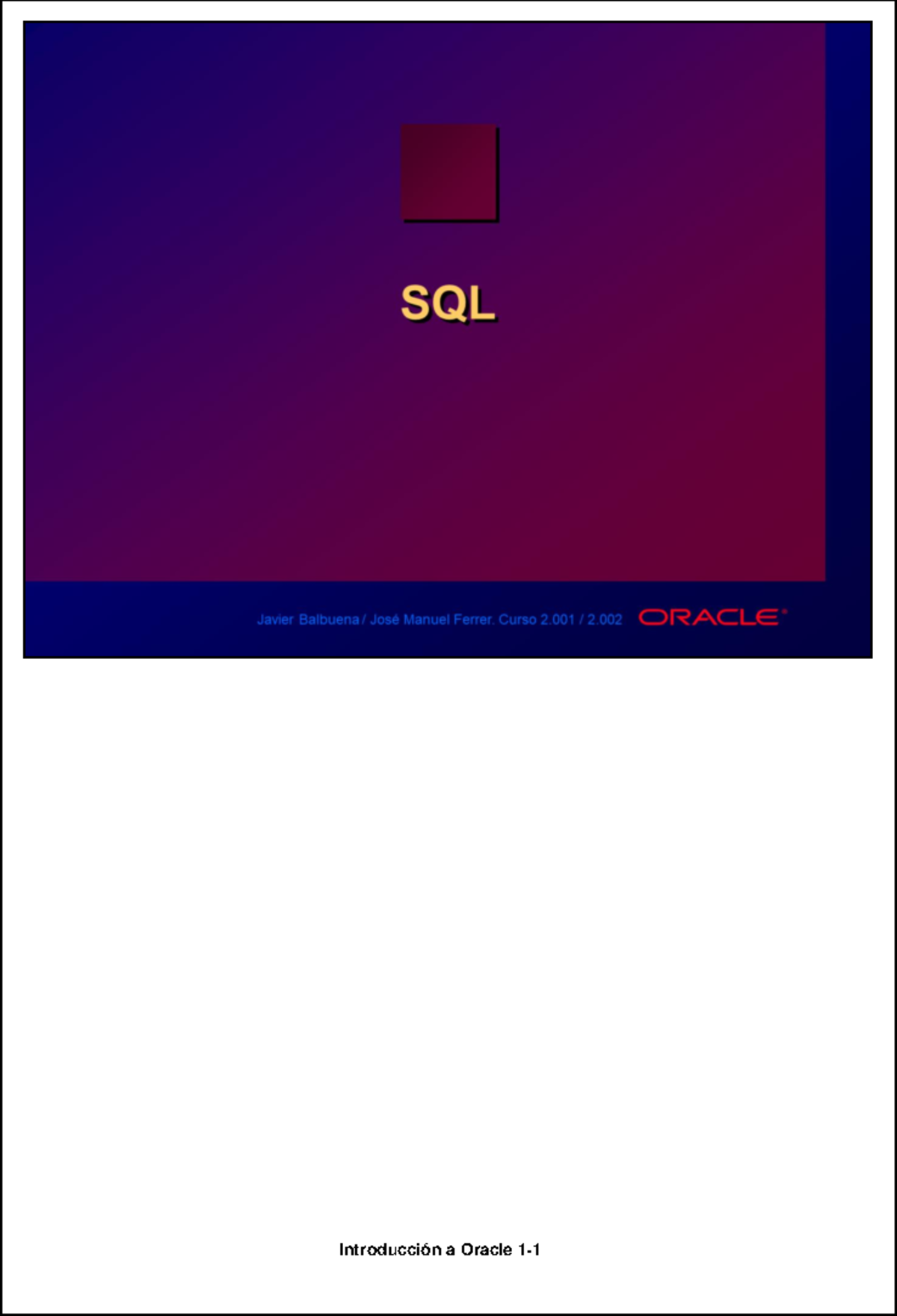 Segunda Unidad - BD - Repaso de Terminología y Sentencias SQL en Oracle ...