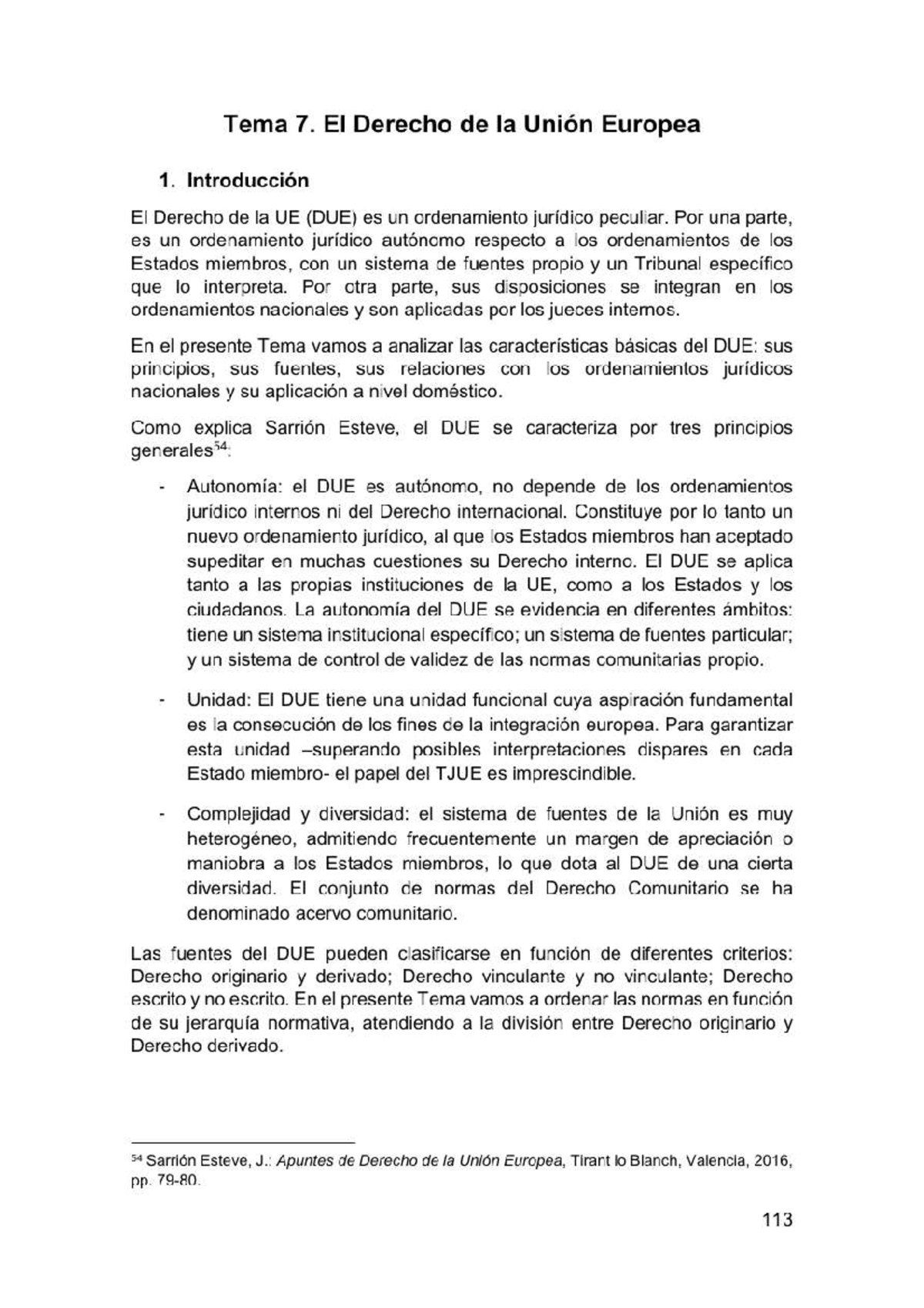 Tema 7: Introducción al Derecho de la Unión Europea (DUE) y sus Fuentes ...
