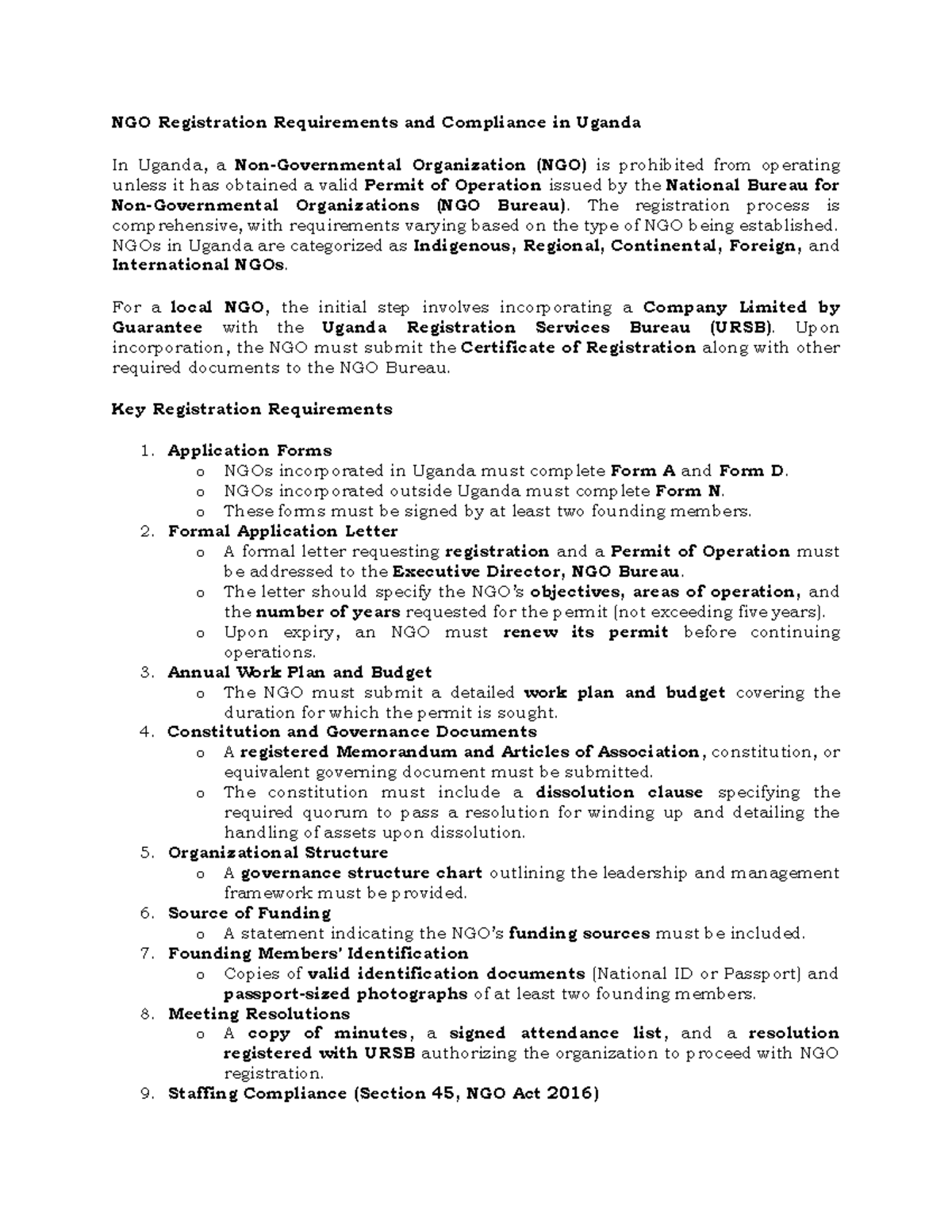 ngo-registration-requirements-compliance-in-uganda-a-guide-studocu