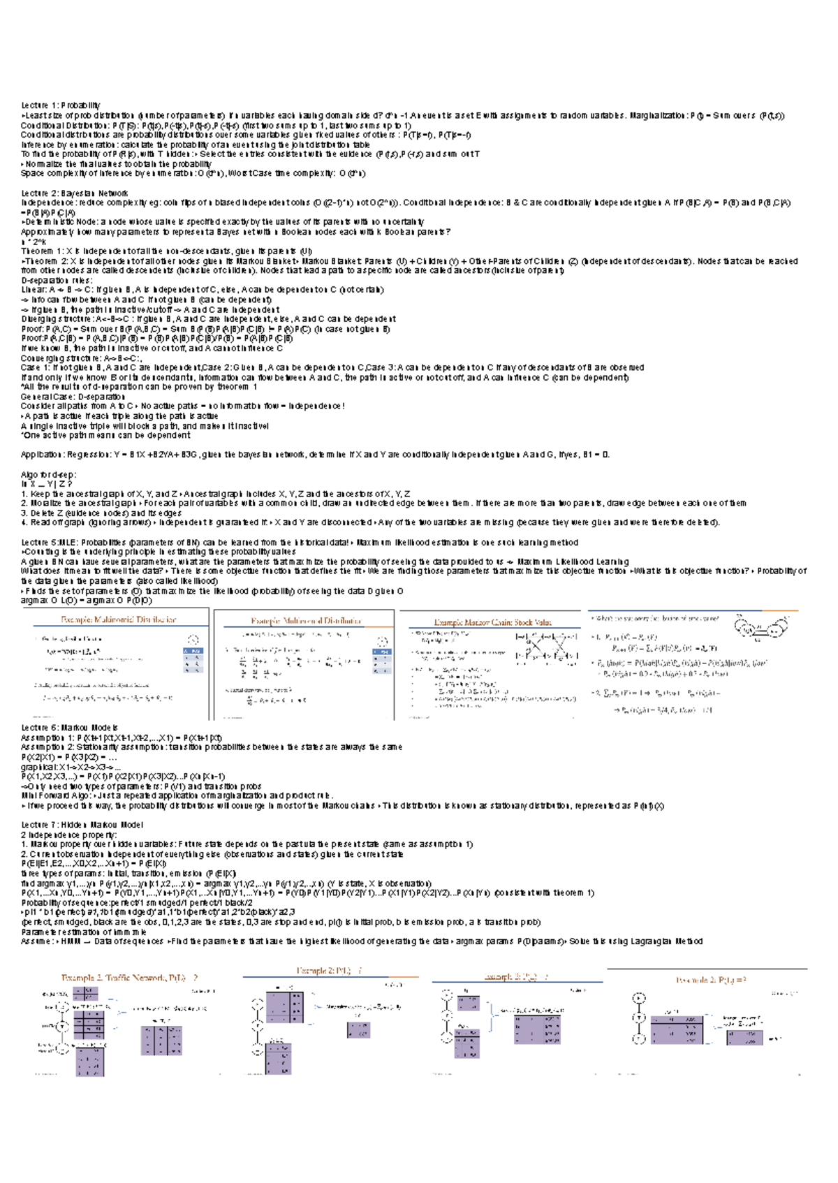 BT3102 Lecture Notes: Key Topics in Probability & Bayesian Networks ...